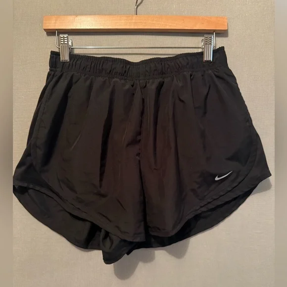 Nike Women's Dri-FIT Tempo Mid-Rise Brief-Lined Running Shorts Black Size Large - Picture 3 of 6